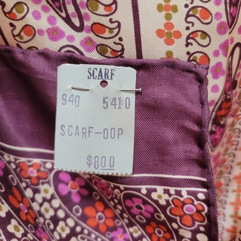 Vintage Echo Silk Rectangle Scarf Japan